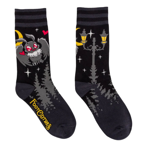 Foot Clothes Crew Socks Cute Cryptids Mothman