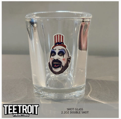 Teetroit Captain Spaulding Horror Shot Glasses
