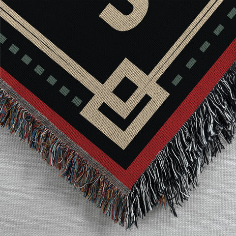 Merry Krampus Woven Creepmas Throw Blanket Jacquard