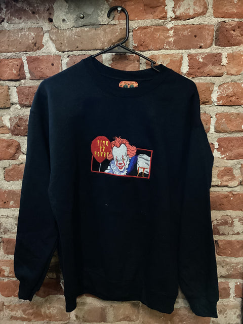 StitchnStabs Embroidered Pennywise Crewneck