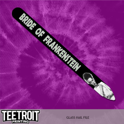 Teetroit Bride of Frankenstein Glass Nail File