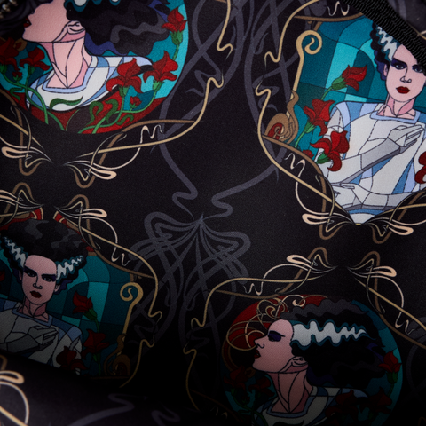 Universal Monsters x Loungefly The Bride Of Frankenstein Stained Glass Crossbody Bag