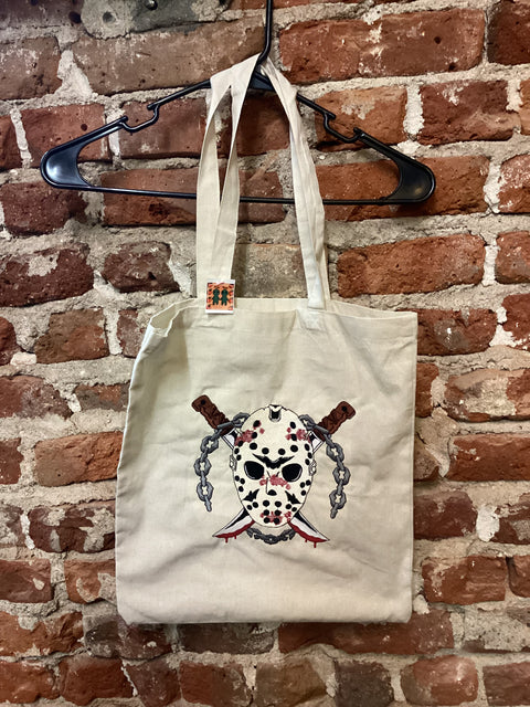 StichnStabs Embroidered Jason Tote Bag