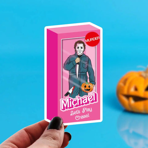 Pretty Toxic Horror Movie Dolls Michael Myers Sticker