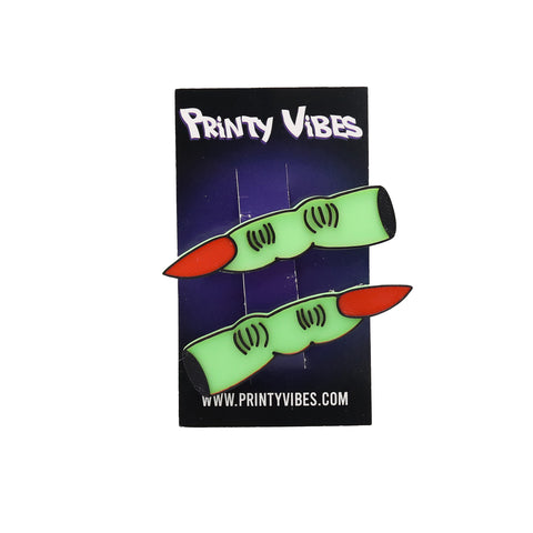 Pinza para el pelo de dedo de bruja retro de Halloween de Printy Vibes