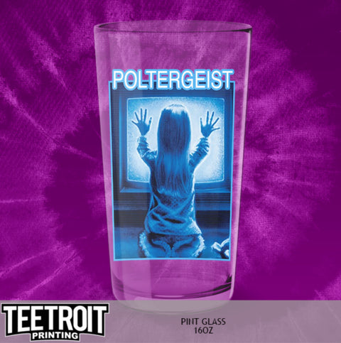 Teetroit Poltergeist Pint Glass