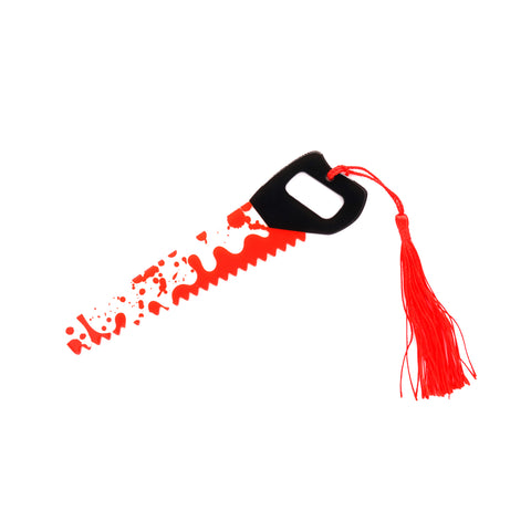 Blood Splatter Weapon Saw Bookmark