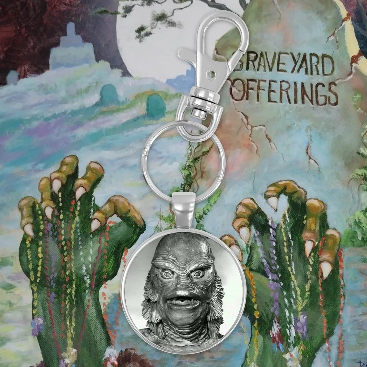 Graveyard Offerings Creature from the Black Lagoon Keychain