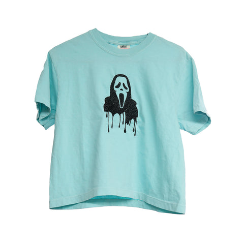 StitchnStabs Embroidered Scream Drip Tee