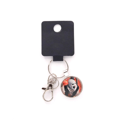 Graveyard Offerings Art The Clown Red Keychain