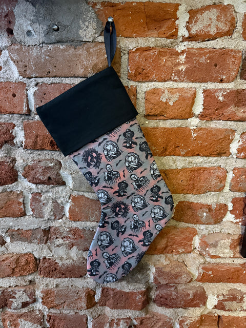 The Stitch Bitch Pink/Grey Classic Horror Killers Stocking