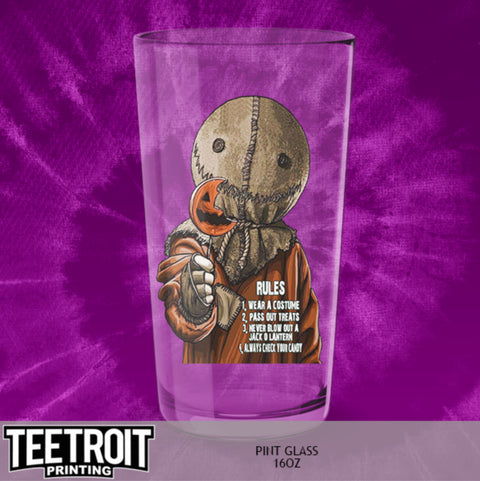 Teetroit Trick r Treat Pint Glass