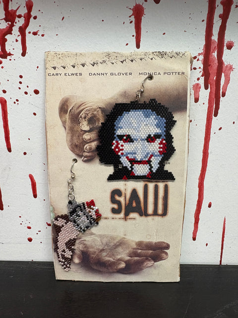 Elegant Horror Beaded Horror Earrings