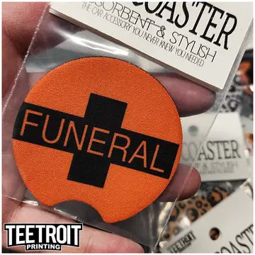 Teetroit Funeral Horror Car Coaster
