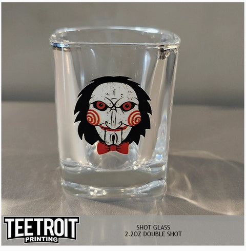 Teetroit Saw Horror Shot Glasses