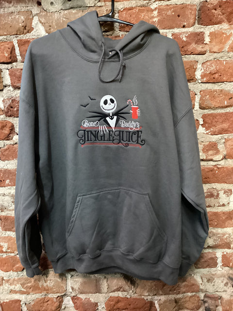 StitchnStabs Embroidered Jack Skellington Hoodie