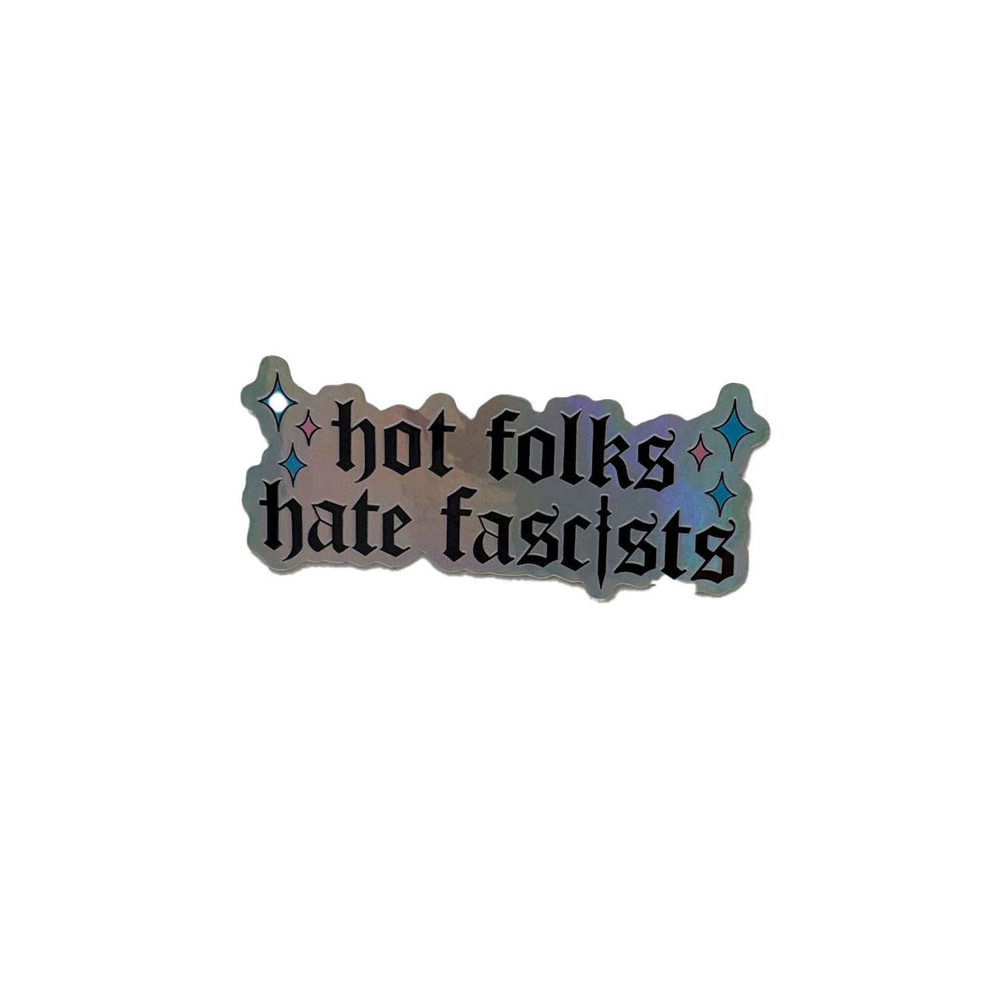 Memento Mystic Hot Folks Hate Fascists Sticker