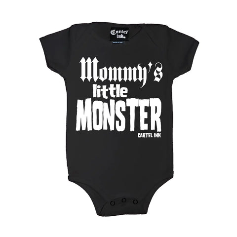 Cartel Ink Mommy’s Little Monster Baby Onesie