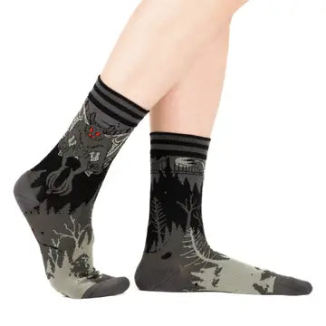 Foot Clothes Crew Socks Mothman