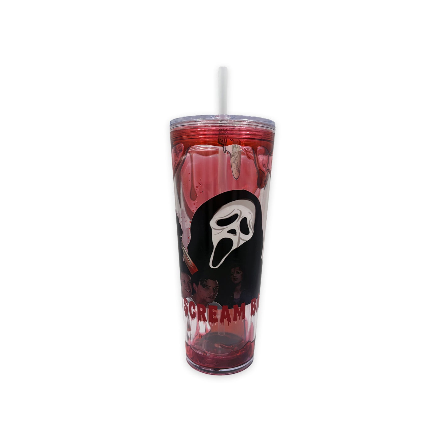 Emerald Moon Creations Scream Red Liquid Tumbler