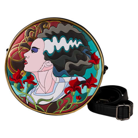 Universal Monsters x Loungefly The Bride Of Frankenstein Stained Glass Crossbody Bag
