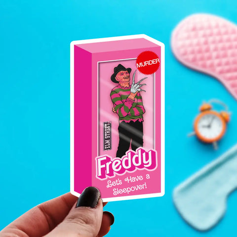 Pretty Toxic Horror Movie Dolls Freddy Sticker