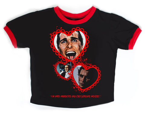 Camiseta de mujer Vera's Eyecandy Psycho con cuello y mangas a contraste
