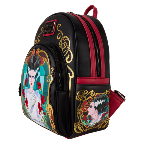 Universal Monsters x Loungefly The Bride Of Frankenstein Stained Glass Mini Backpack