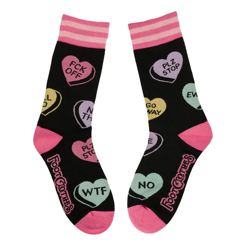 Foot Clothes Crew Socks Heartbreaker