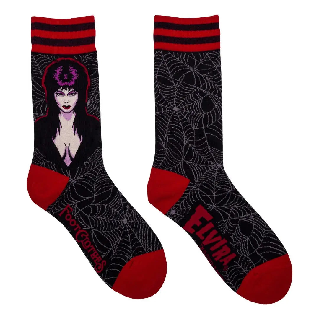 Foot Clothes Elvira, la Dama Oscura Calcetines de tripulación