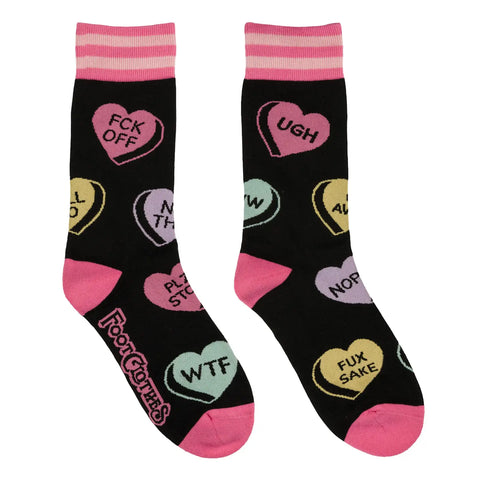 Foot Clothes Crew Socks Heartbreaker