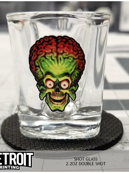 Teetroit Mars Attacks Horror Shot Glasses