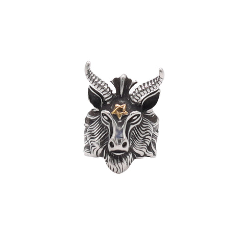 Silver Baphomet Ring