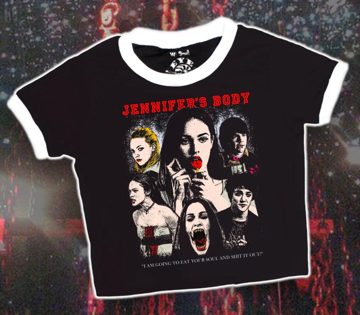 Vera’s Eyecandy Jennifer’s Body Women’s Ringer Tee