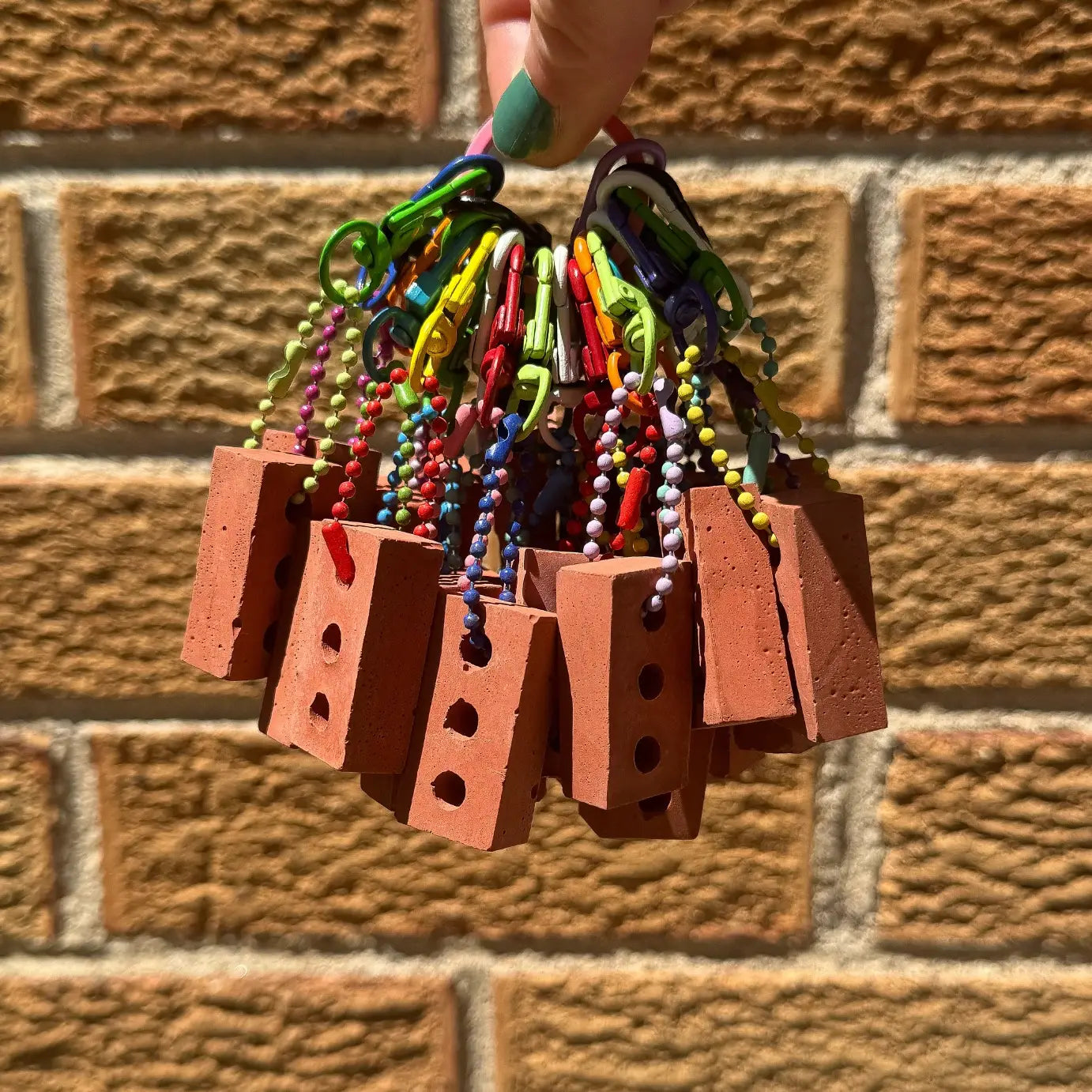 Empath Art "Pride Is A Protest" Brick Keychain