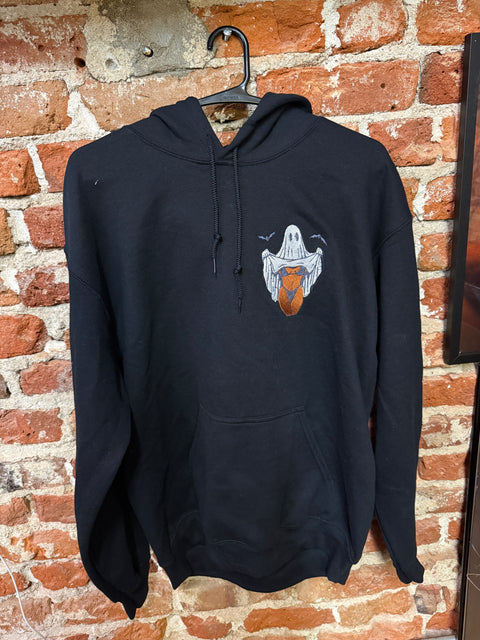 StitchnStabs Embroidered Flirty Ghost Hoodie