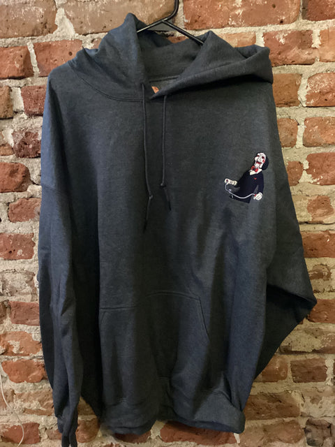 StitchnStabs Embroidered Billy the Puppet Hoodie