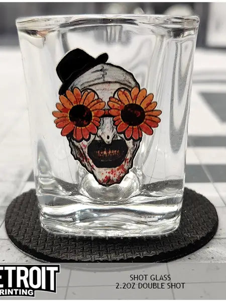 Teetroit Terrifier Horror Shot Glasses