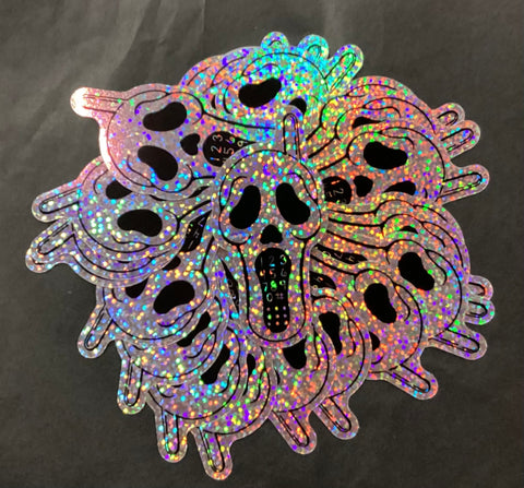 The Life You Draw Glitter Ghostface Phone Sticker