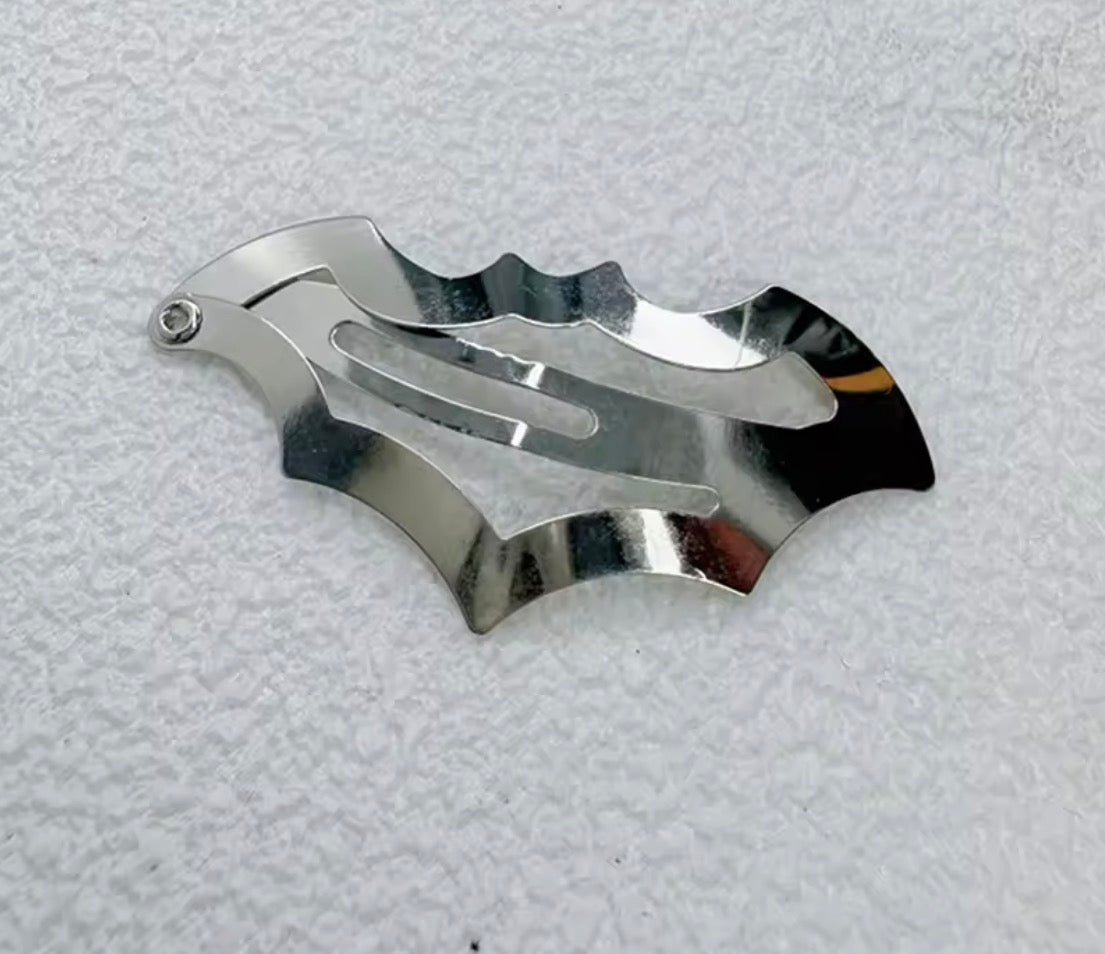 Silver Bat Hairclip