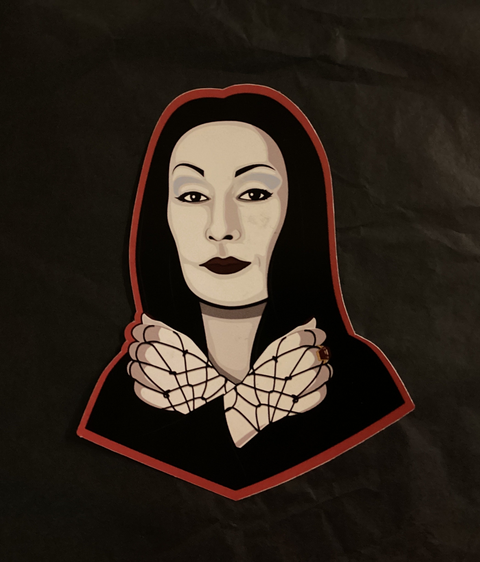 Mistyk 1 Design Morticia Sticker