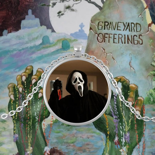 Collar de ofrendas del cementerio con grito