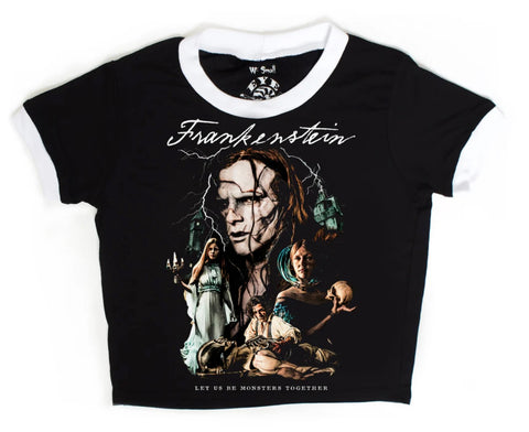 Camiseta Ringer Frankenstein de Vera's Eyecandy para mujer