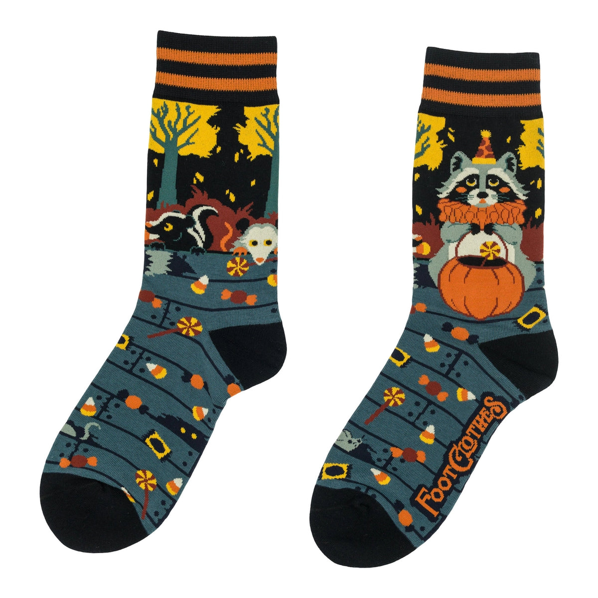 Foot Clothes Trash or Treat Crew Socks