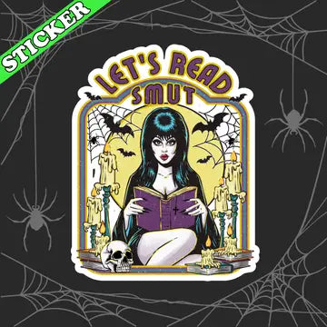 Pretty Toxic Elvira Let’s Read Smut Sticker