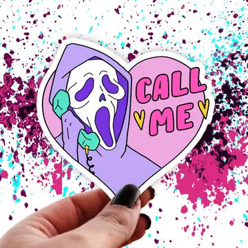 Pretty Toxic Call Me Ghostface Sticker