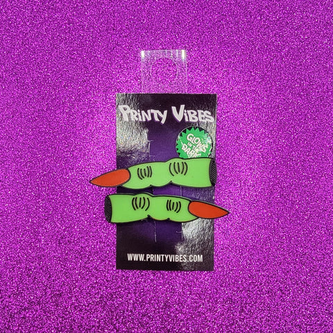 Pinza para el pelo de dedo de bruja retro de Halloween de Printy Vibes