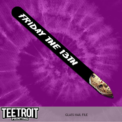 Teetroit Friday the 13th Glass Nail File