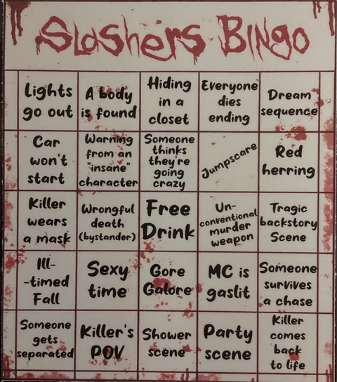 Cozy Coven Slashers Bingo