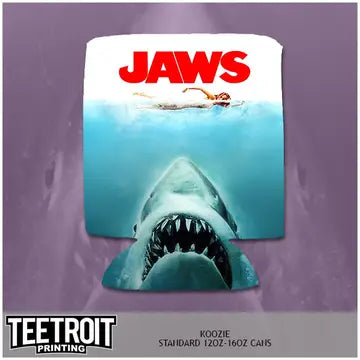 Teetroit Jaws Horror Koozies